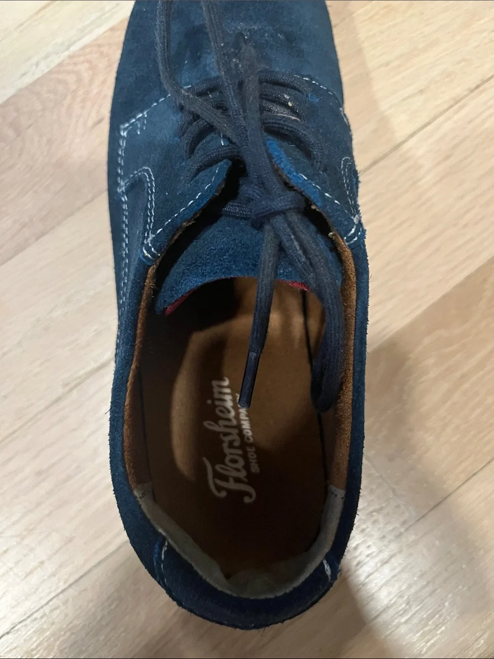 Florsheim Navy Suede Derby Shoes